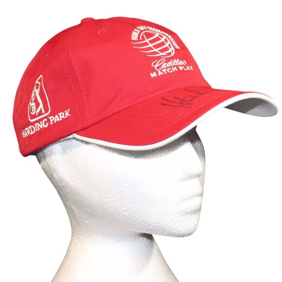 Hunter Mahan Signed 2015 Cadillac Match Play Harding Park Baseball Hat Cap NEW - Picture 6 of 12